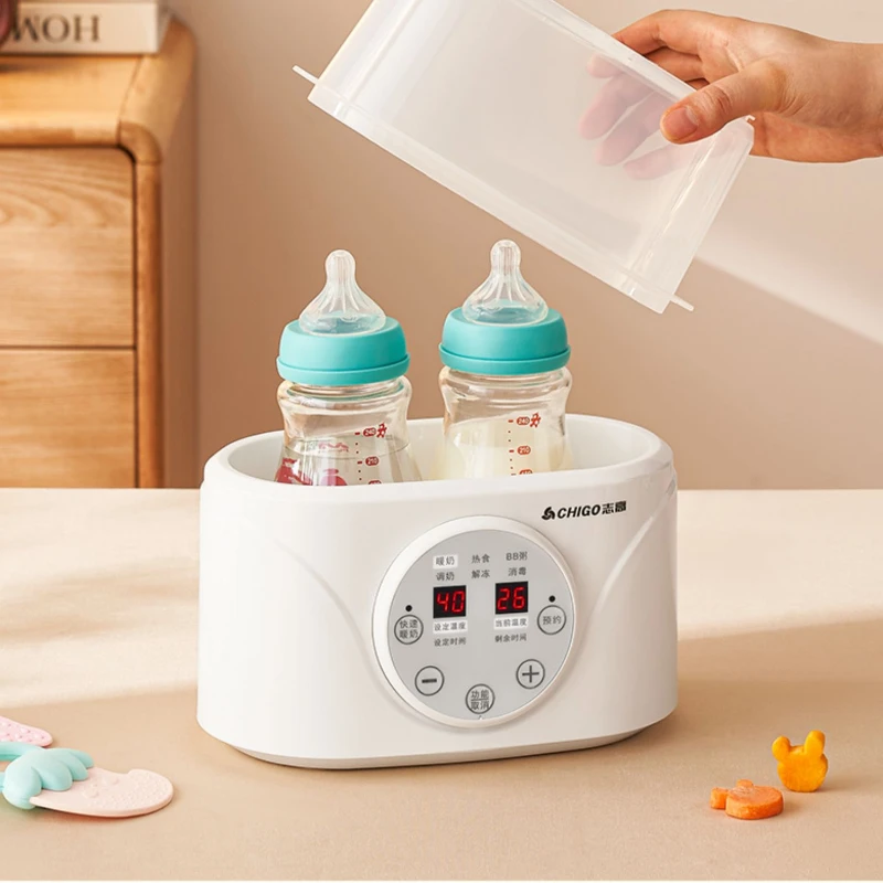 Calentador de leche materna para bebé, calentador termostático automático, calentador de leche caliente para mantener la biberones, esterilizador calentador de leche 2 en 1 - imagen 4