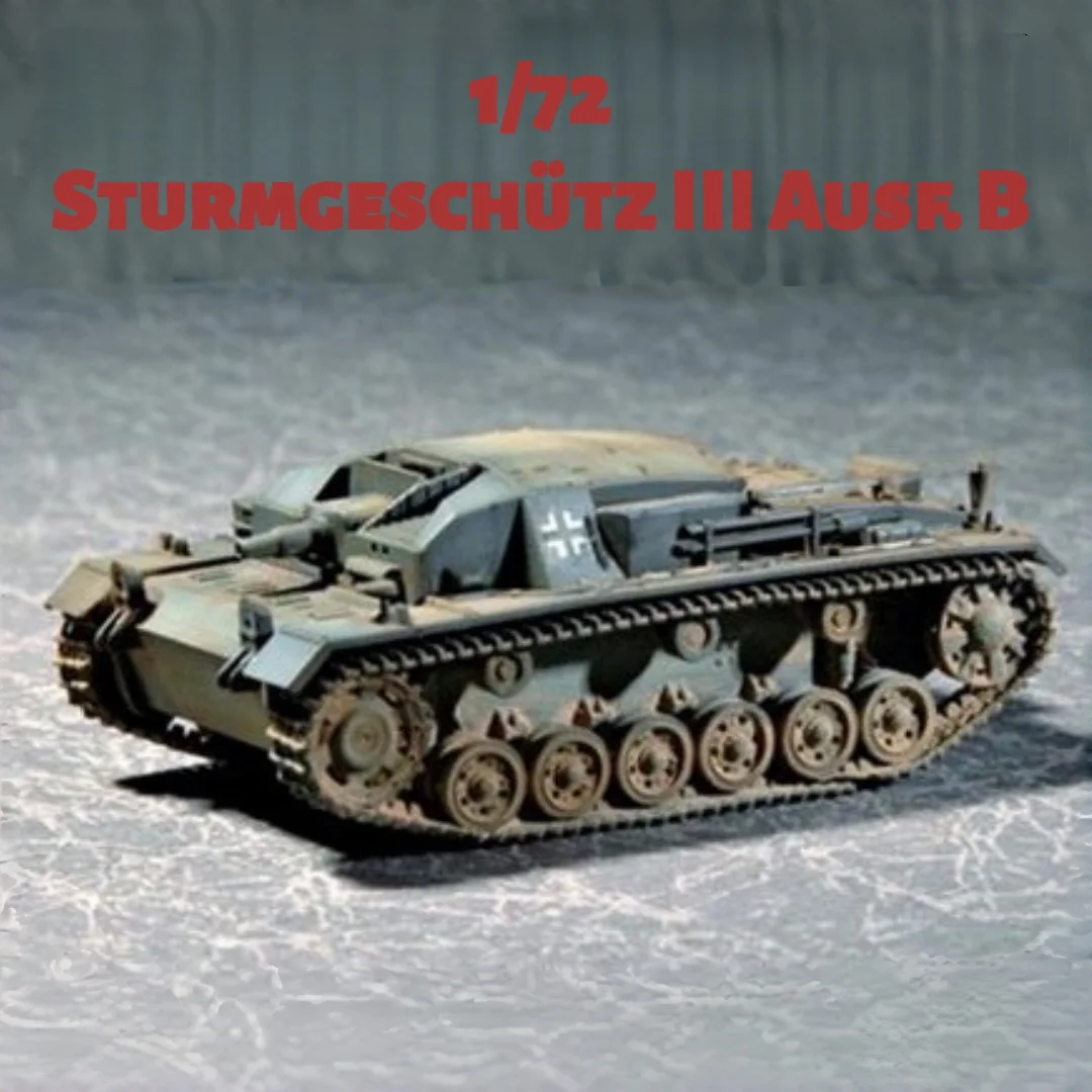 TRUMPETER 1/72 Alemán StuG III Ausf. Modelo de rompecabezas de ensamblaje de plástico de tanque B