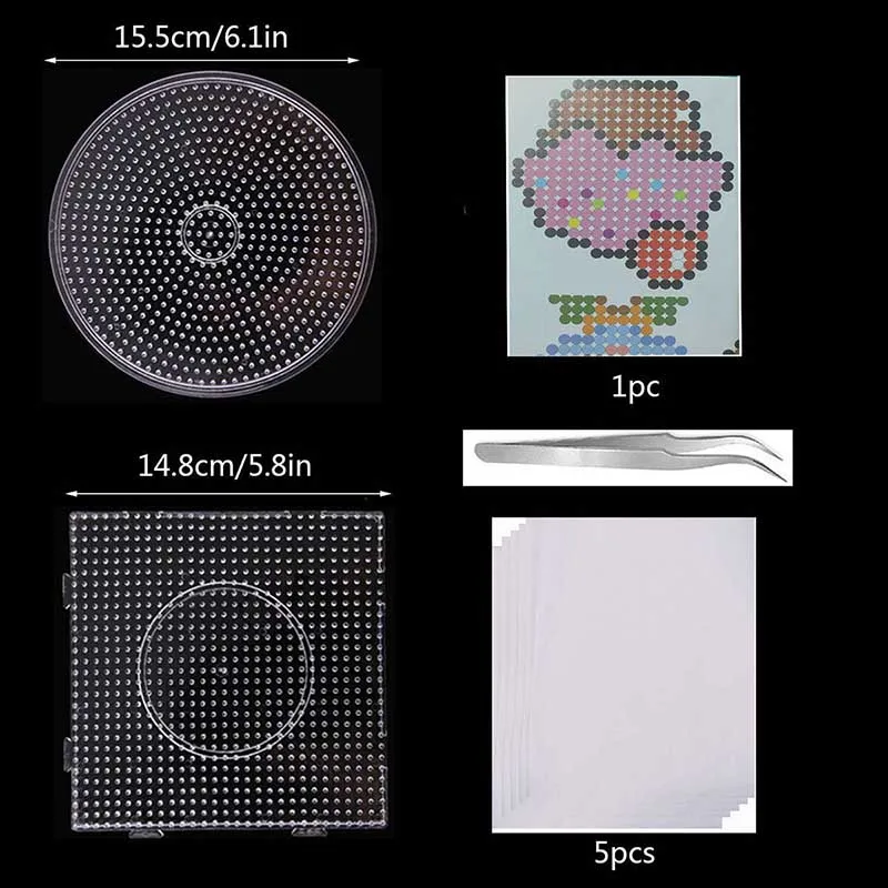 Cuentas Hama 3D fusibles – Píxeles de colores para niños - imagen 5