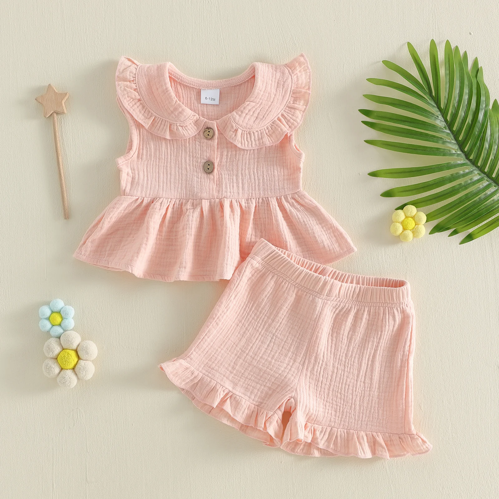 Conjunto bebé de verano – Top sin mangas y short