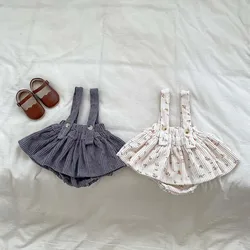 Milangel conjunto completo body volantes falda floral para bebé