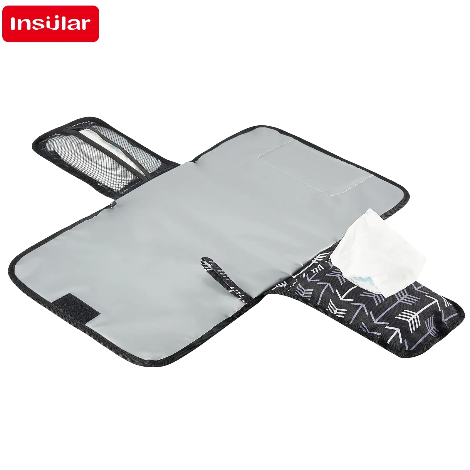 Cambiador bebé impermeable 3 en 1 con estera y bolsa - imagen 4