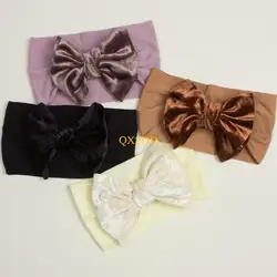 QX2D Diadema para bebe con lazo suave - Banda elastica ancha