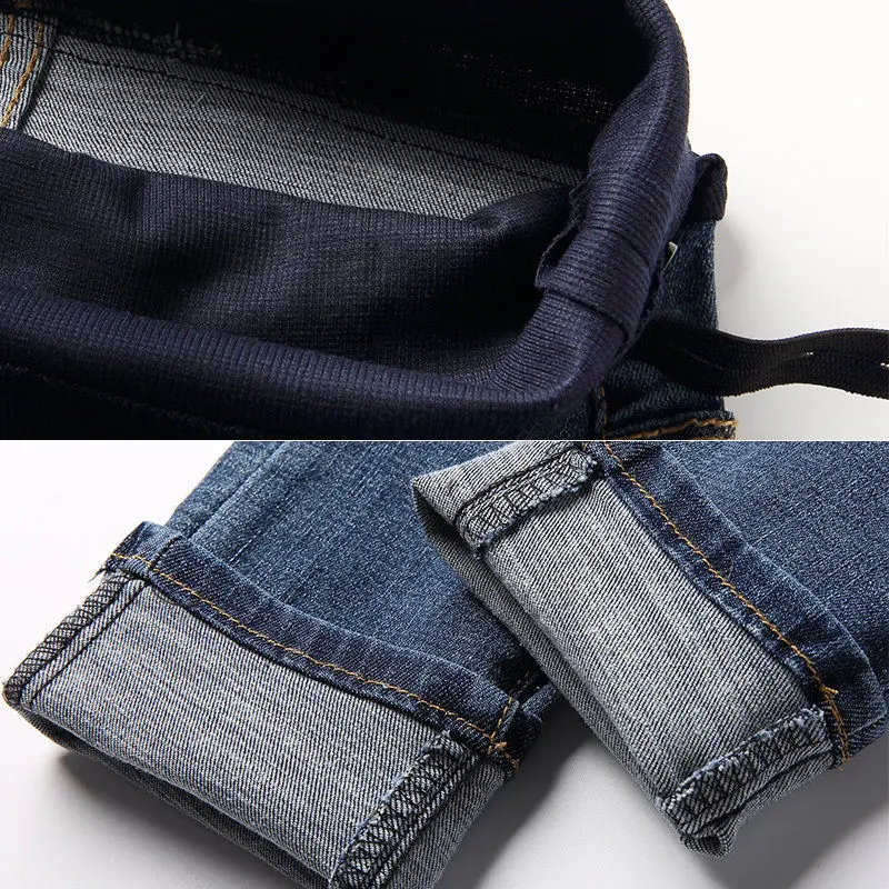 Pantalones vaqueros premamá azul cielo cómodos de invierno - imagen 5