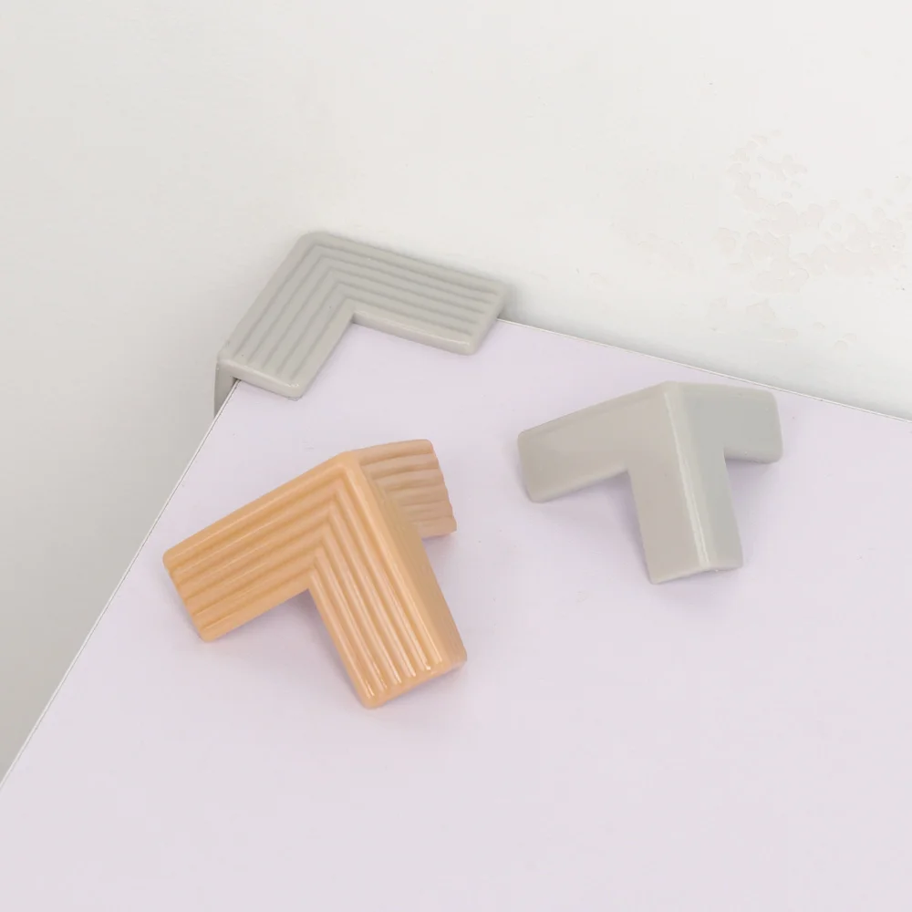 4Pcs Anti-collision Glass Table Protection Clear Rubber Furniture Table Desk Corner Edge Cushion Guard Protector Baby Cover - imagen 2