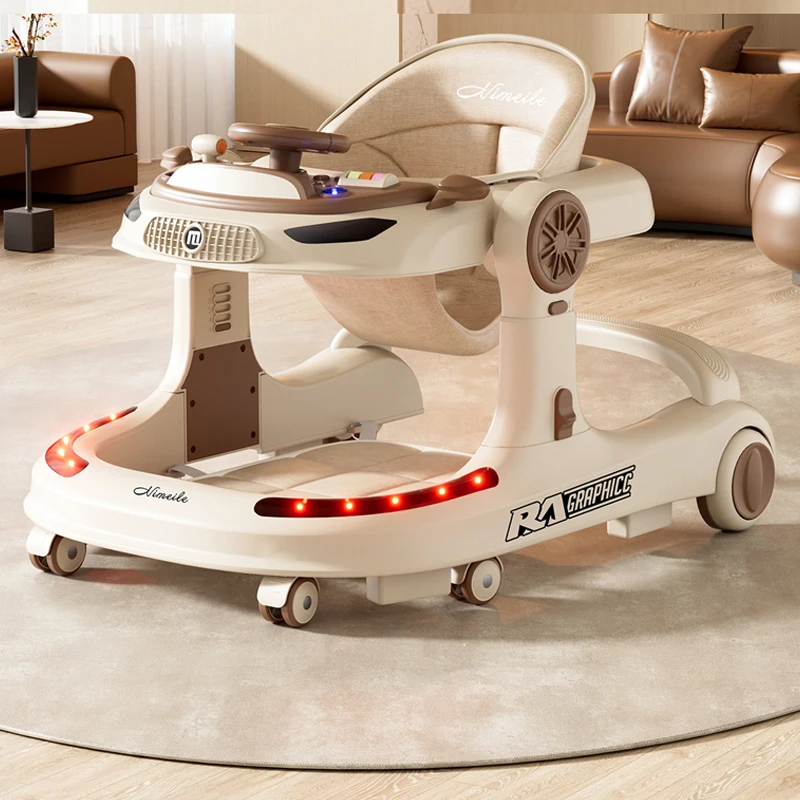 Andador de bebé plegable, juguete musical antivuelco, multifunción, 3 en 1, cochecito de bebé, andador de mano con ruedas - imagen 2