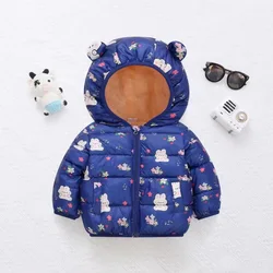 Abrigo acolchado con capucha para niños – Chaqueta de dibujos animados