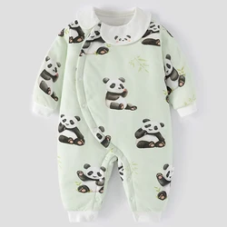 Mono bebé algodón cuellito muñeca con dibujos animados estilo chino