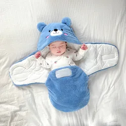 Edredón terciopelo bebé con patrón animal para otoño e invierno