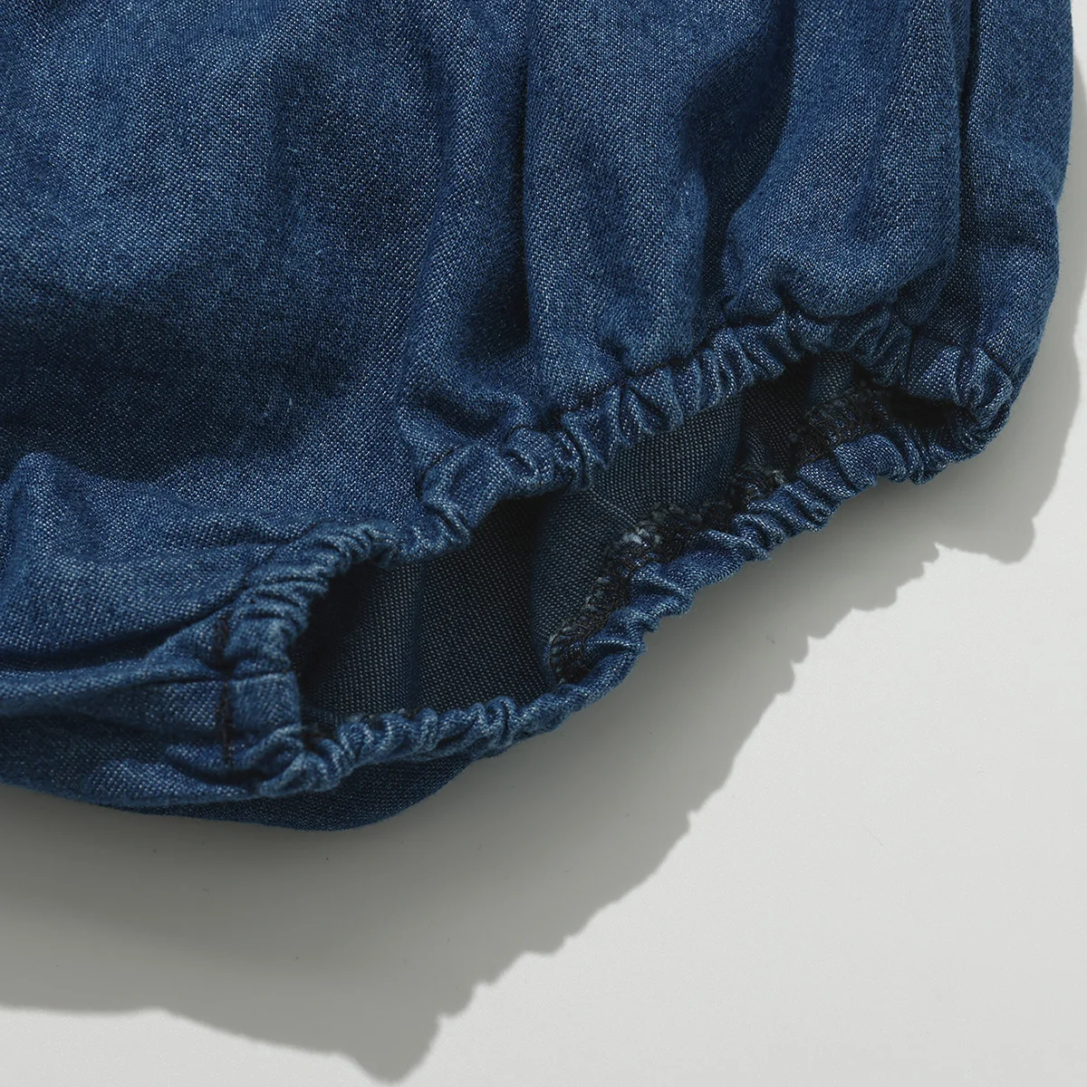 Pantalones cortos vaqueros de algodón suave para bebé - imagen 3