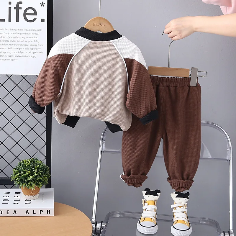 Conjunto de chaqueta y pantalón para bebé primavera otoño - imagen 5