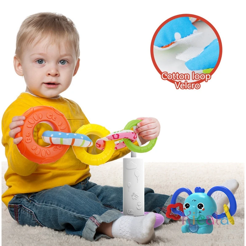 Juguetes musicales de apilamiento para bebés, juegos de torre, juguetes educativos, bloques de construcción de elefante, reconocimiento de Color, juguete interactivo para regalo - imagen 4