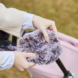 Manoplas para cochecito de bebé con interior cálido en invierno