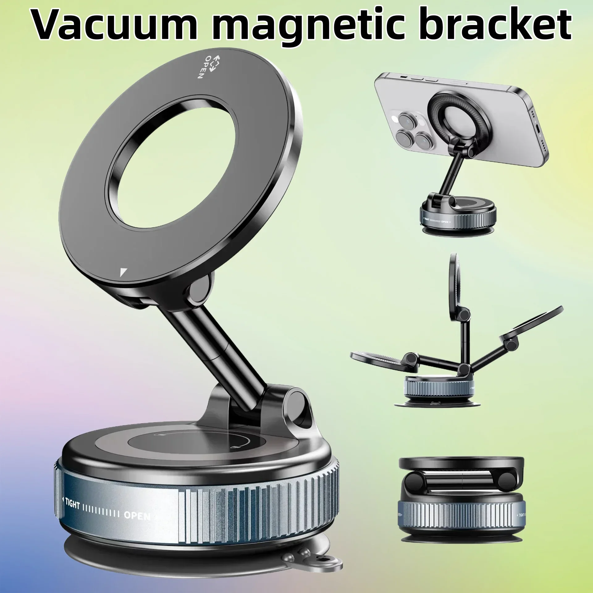 Nuevo soporte para teléfono de coche, nueva ventosa para coche transfronteriza, succión magnética al vacío, navegación, transmisión en vivo dedicada, soporte de escritorio