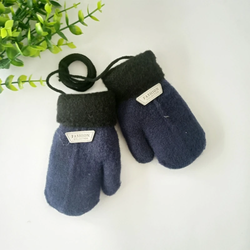 Manoplas infantiles transpirables de invierno – Guantes tejidos cálidos - imagen 5