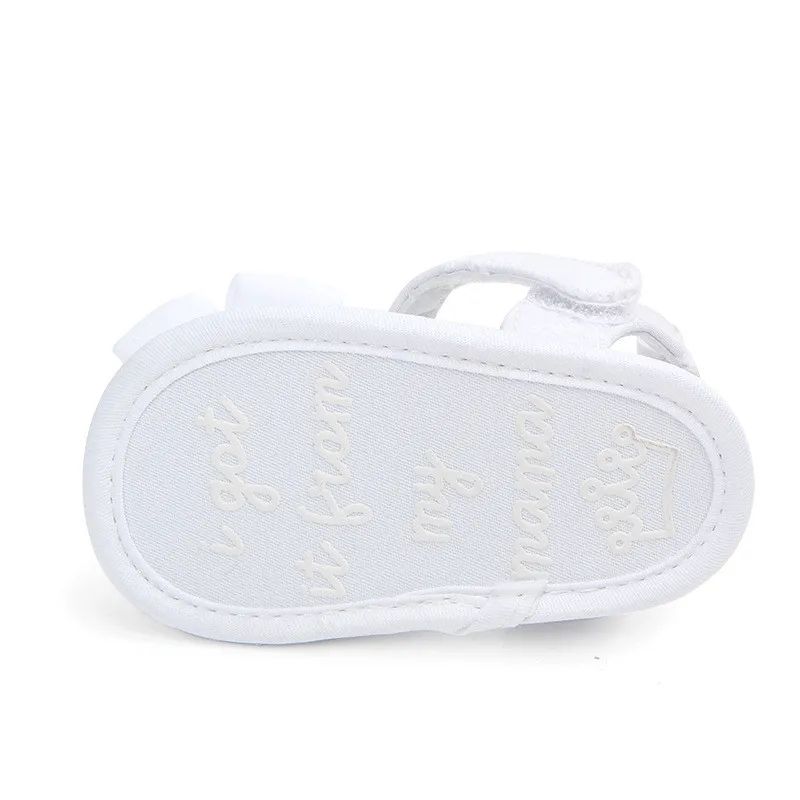 Sandalias de bebé antideslizantes de verano con lazo y algodón - imagen 4