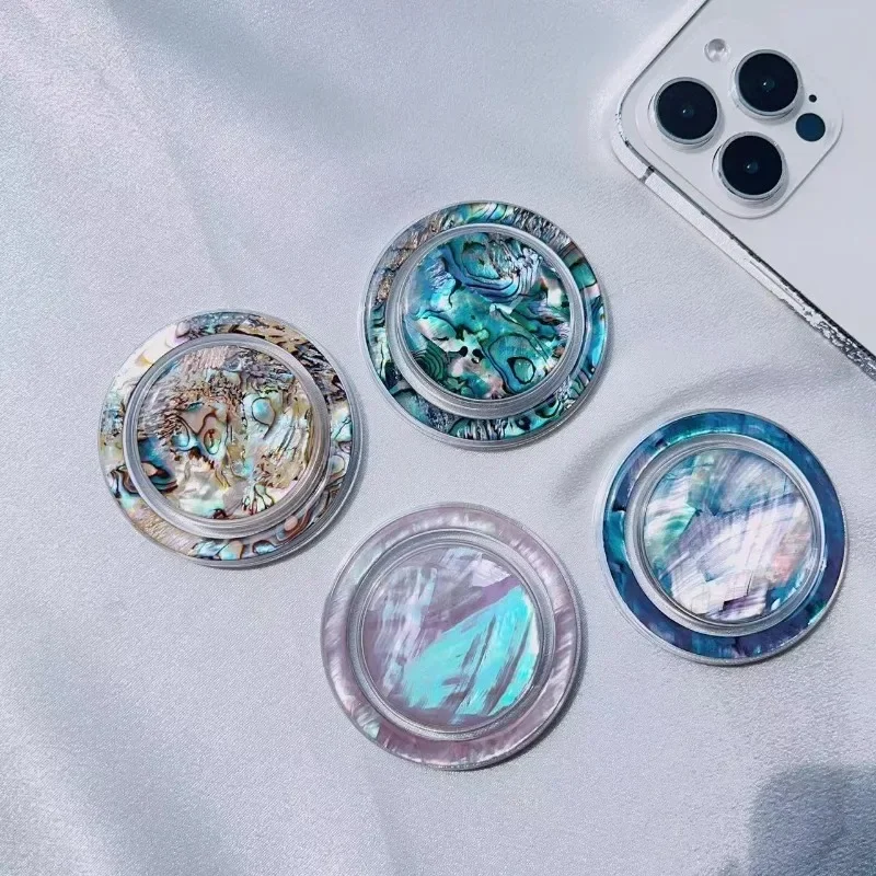 Magsafe-Soporte magnético retráctil para teléfono móvil, redondo, estilo Simple, adecuado para iPhone, soporte de Airbag de carcasa colorida, 1 ud.