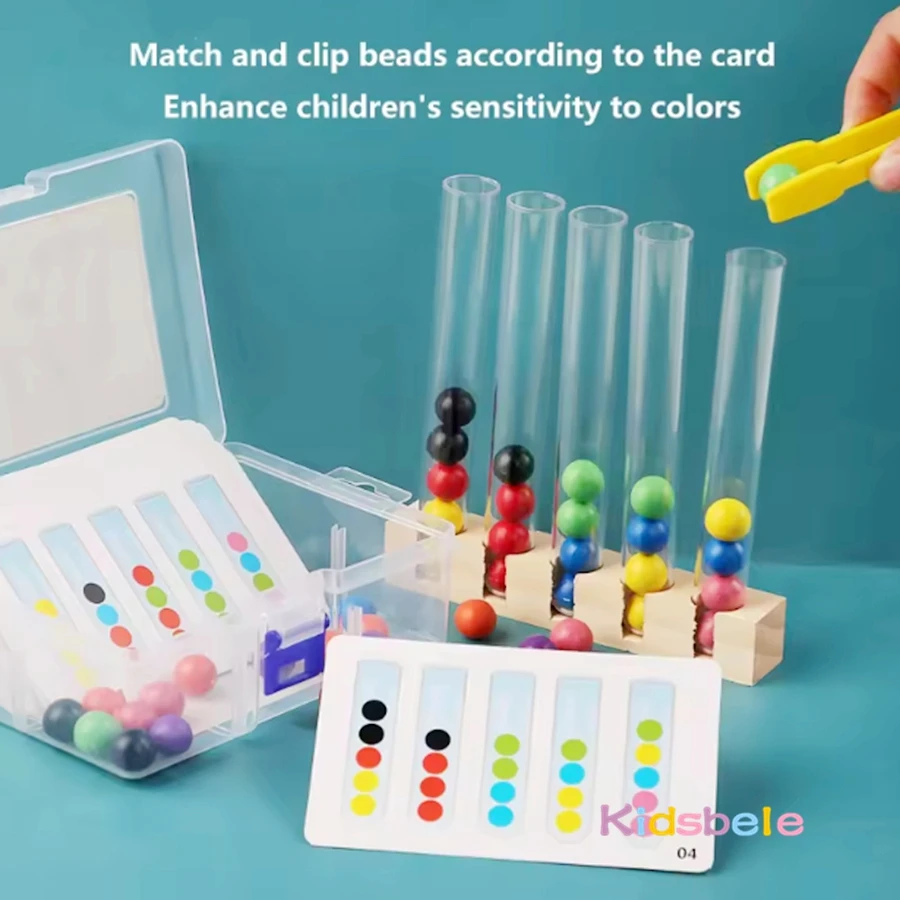 Juguete educativo Montessori de madera para habilidades motoras - imagen 3