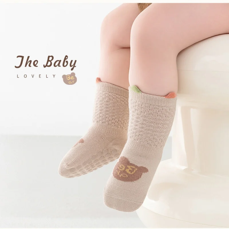 Calcetines para niños y niñas, calcetines antideslizantes a la moda para otoño y primavera, calcetines antideslizantes para el suelo del bebé y el hogar de 0 a 5 años - imagen 5