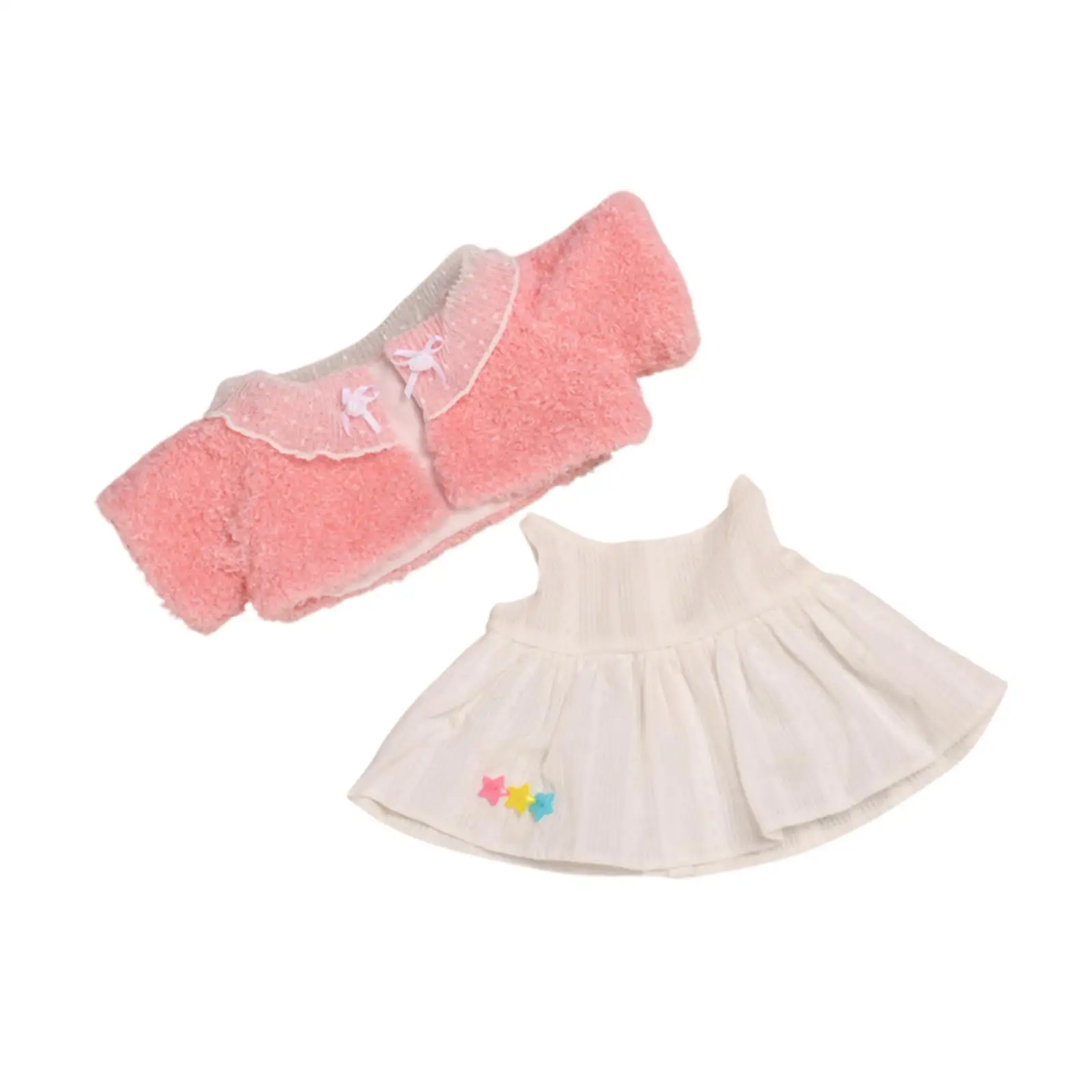 Plush Doll Clothes for 13 inch Photo Props Soft Pretend Play Doll Clothing