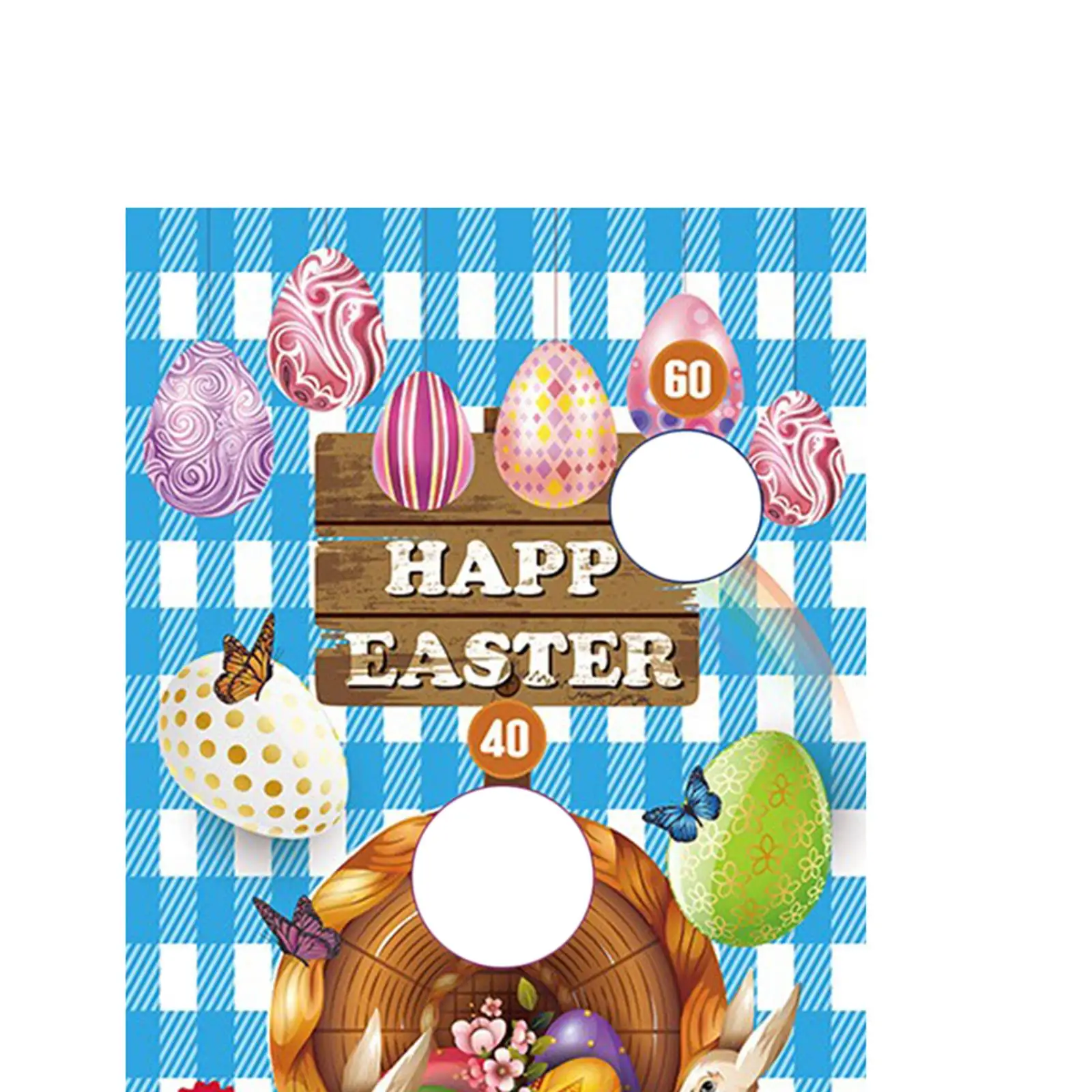 Easter Toss Games Party Decor Birthday Gift for Kids Adults with 3 Bean Bags