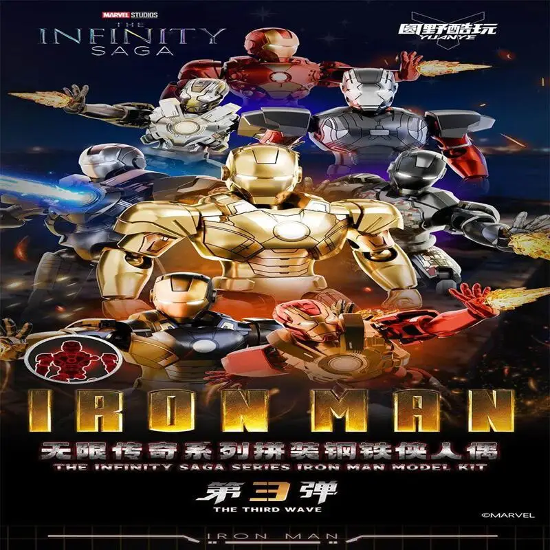 Figuras de acción Iron Man articuladas – Juguete para niños - imagen 2