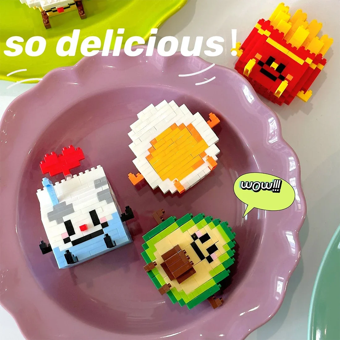 Mini figuras de comida - Bloques de construcción para niños y niñas - imagen 5