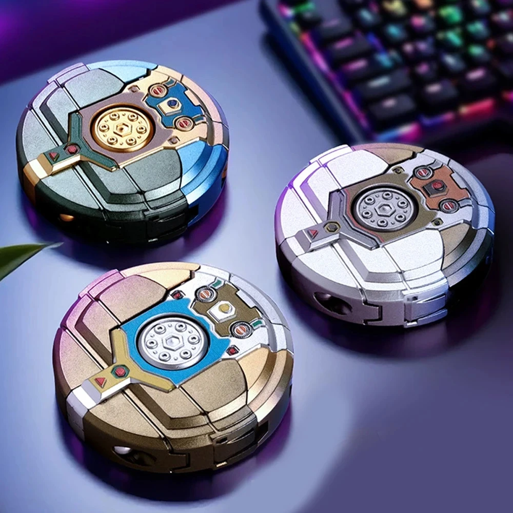 Creativo Fidget Spinner Gyro Robot deformado 360 bola giratoria mecánico antiestrés juguetes sensoriales para adultos niños regalo - imagen 5