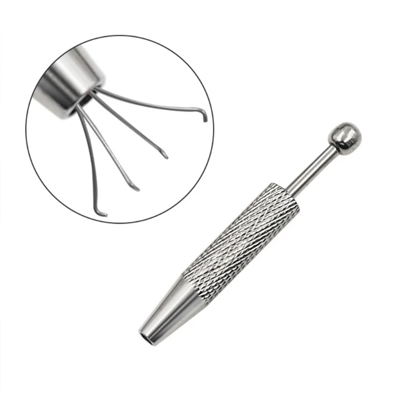 Herramienta de Agarre con Pinza de 4 Puntas para Bolas y Cuentas, Pinzas de Cristal, Recogedores, Agarradores de Alta Precisión para Perforaciones y Fabricación de Joyas - imagen 2