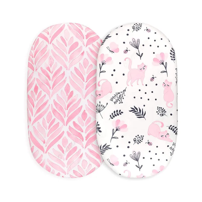 Sábana bajera ajustable para bebé, funda para cambiador de recién nacido, sábanas ajustadas para cuna transpirables con estampado sólido, funda de colchón para cuna, 1 Uds.