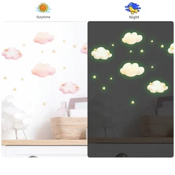 Pegatinas decorativas de estrellas y nubes para habitación infantil