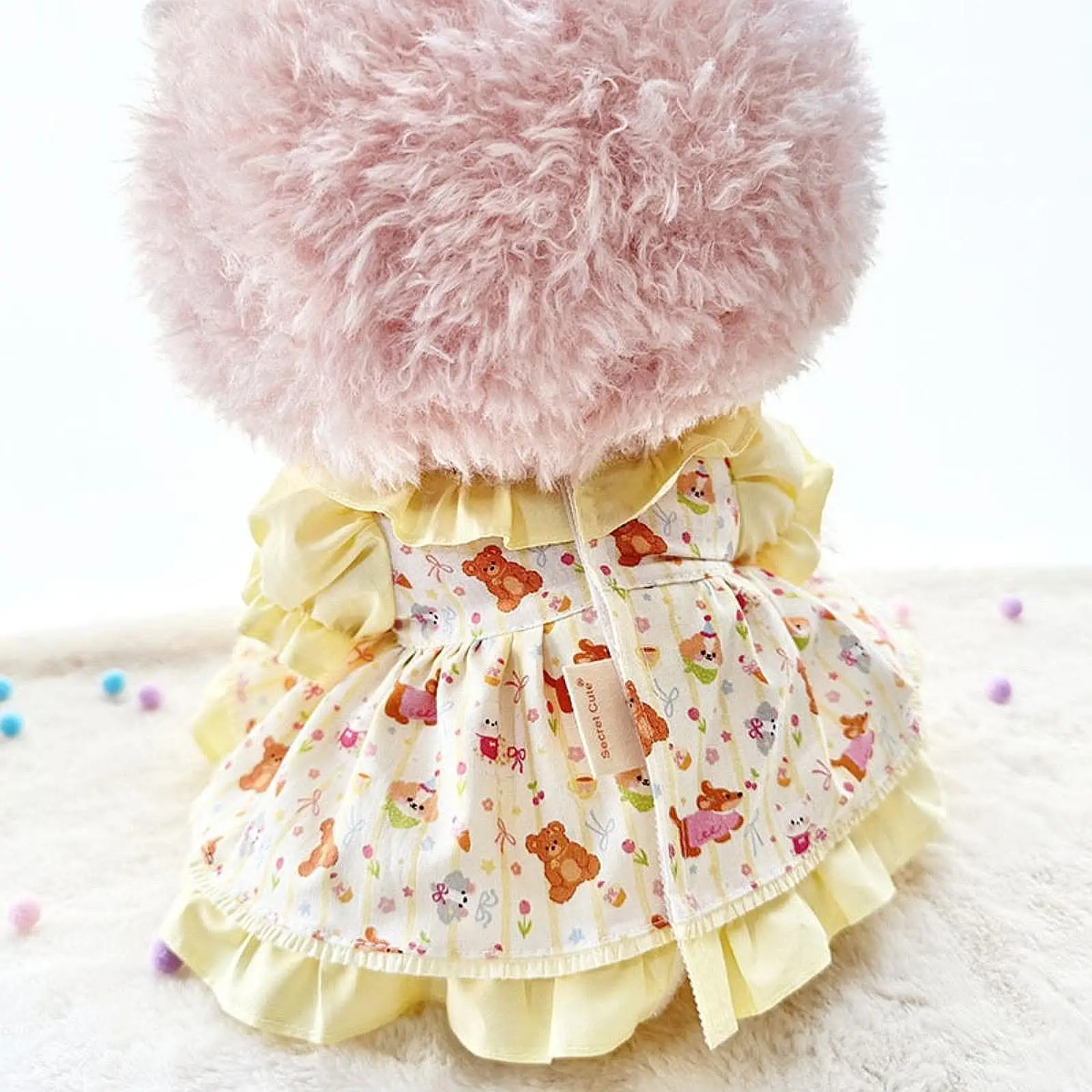 Fashion Dolls Dress Suit with Headwear Doll Clothes Plush Doll Accessories for 14.96inch''dolls Girls Dolls Girl Birthday Gifts
