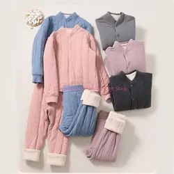 Conjunto de pijama invernal unisex en algodón cálido para niños