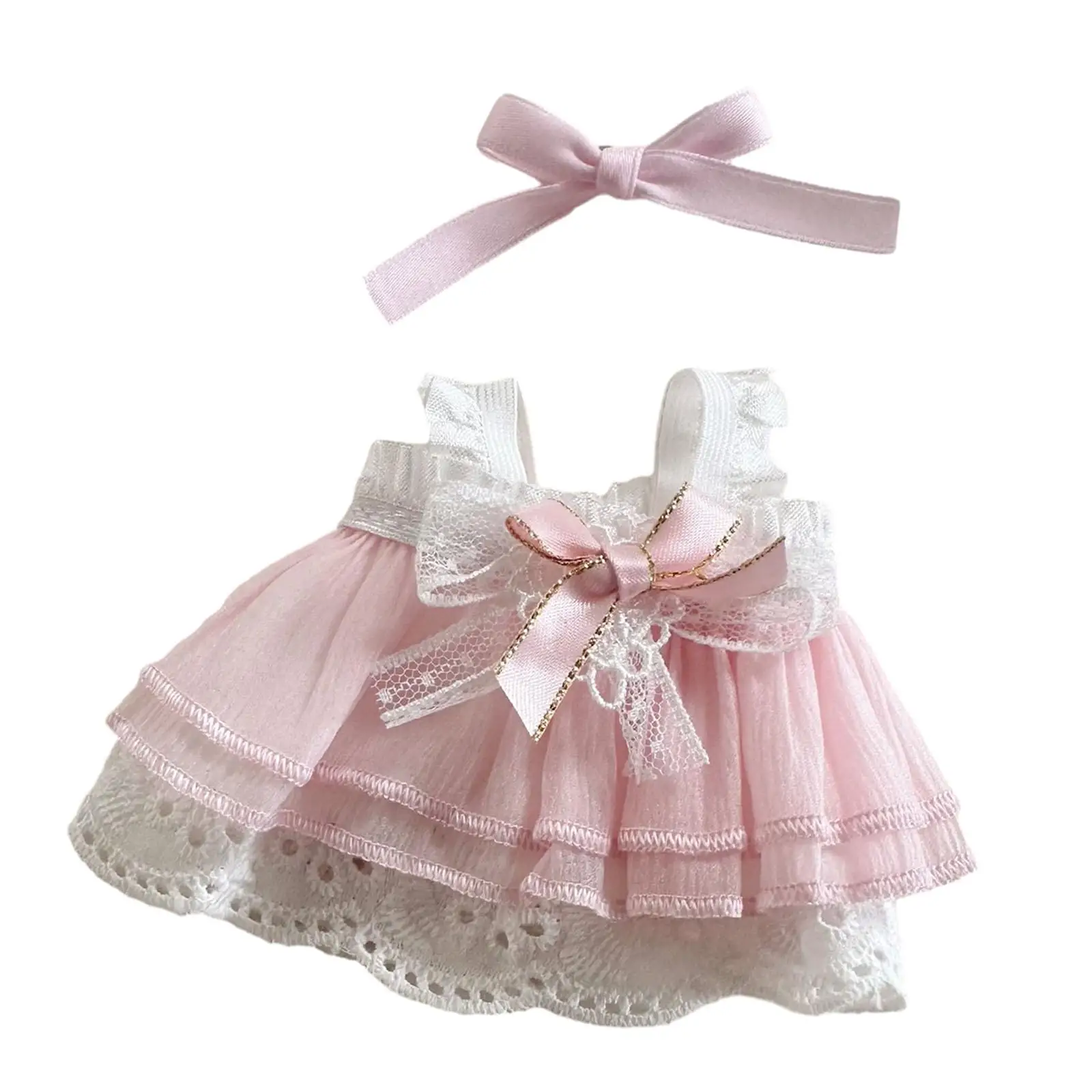 Doll Clothes Cute Doll Dress Lovely Stuffed Doll Clothes Doll Costume Fits 15cm17cm Pendant Dolls Child Toy Girls Gift