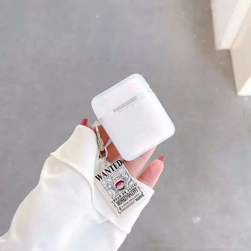 Funda protectora de una pieza Luffy con colgante acrílico para Airpods 4 3 2 1 Pro, accesorios para auriculares, funda de silicona para auriculares Bluetooth - imagen 5