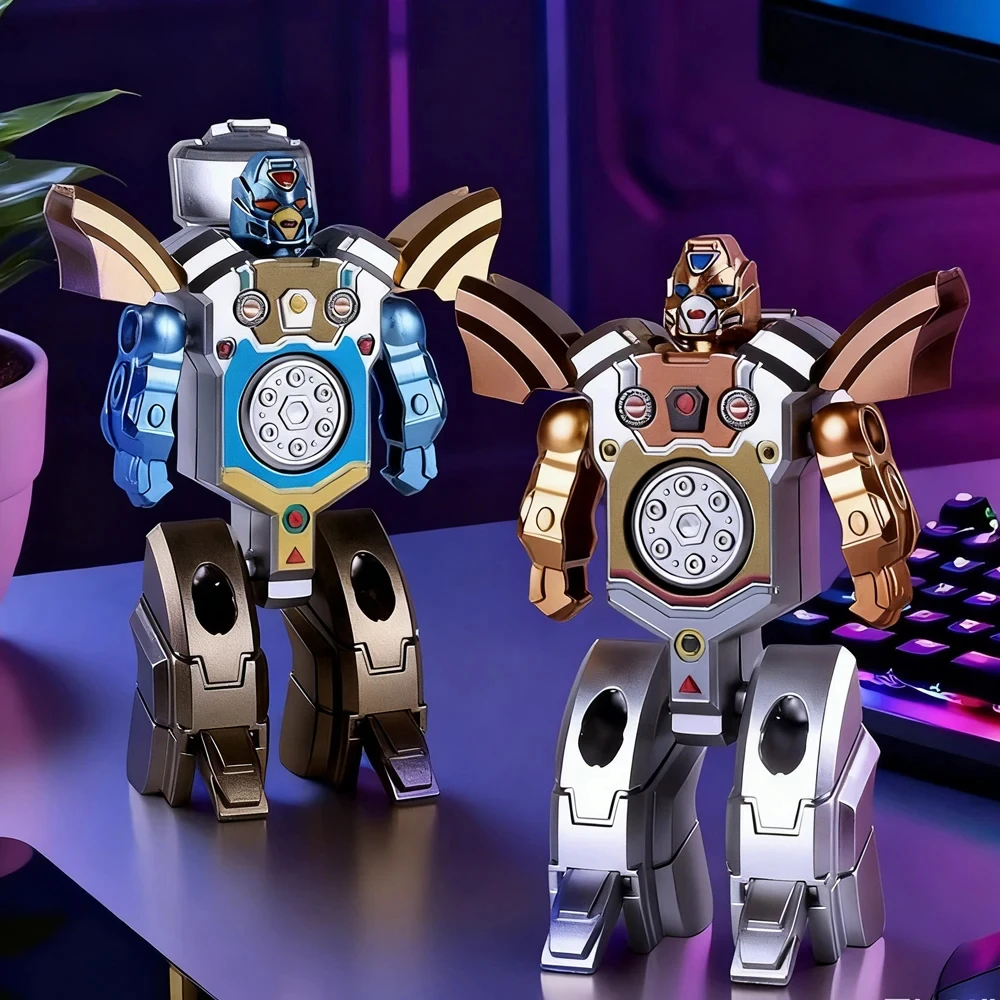 Creativo Fidget Spinner Gyro Robot deformado 360 bola giratoria mecánico antiestrés juguetes sensoriales para adultos niños regalo - imagen 4