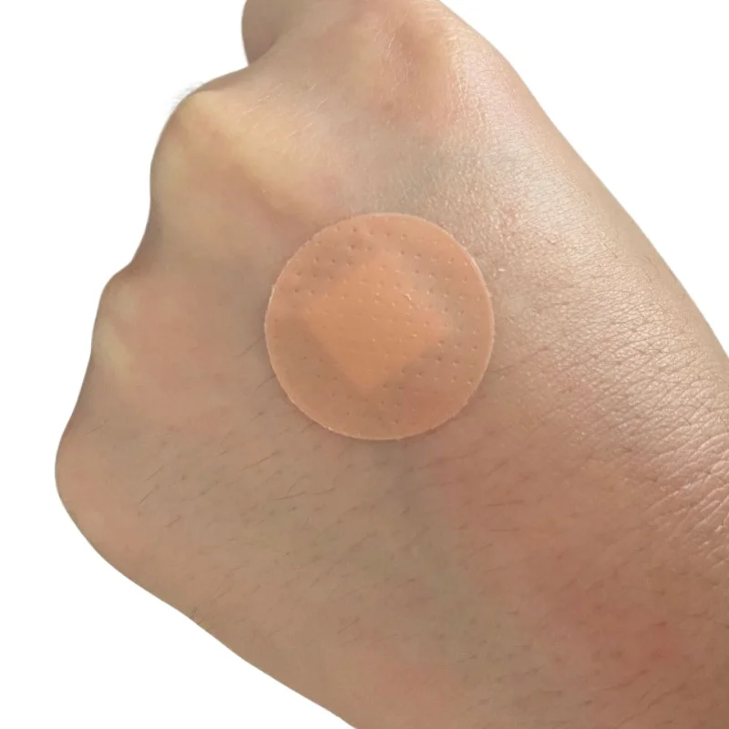 100 unids/set tirita redonda vendaje para heridas parche para primeros auxilios yeso transpirable forma circular vendajes adhesivos cinta Woundplast - imagen 2