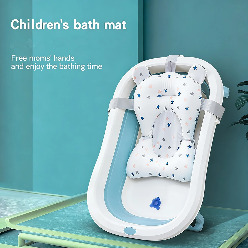 Alfombrilla antideslizante para bañera bebé con soporte y cojín - imagen 5