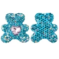 3pcs aqua blue