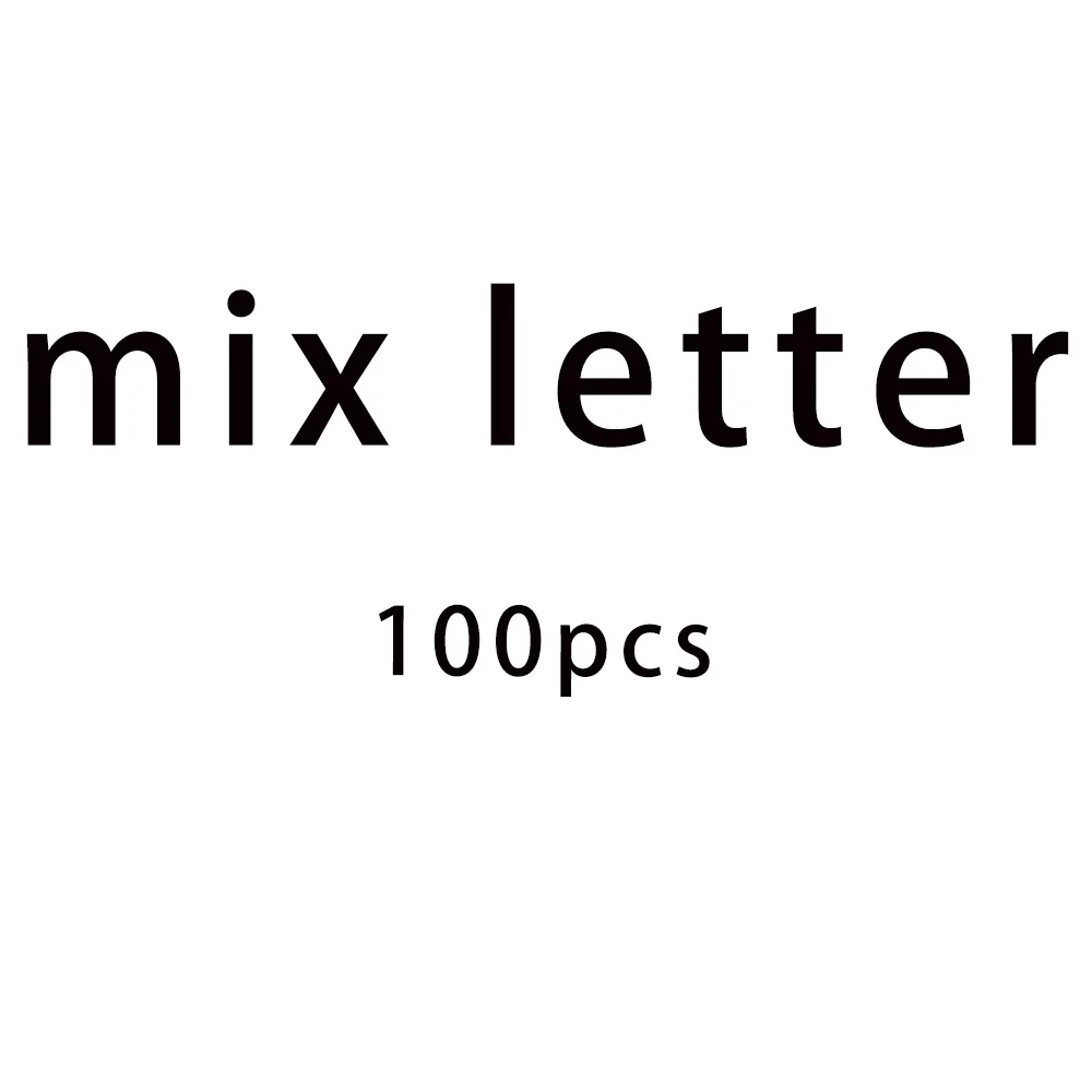 100pcs mix letter