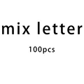 100pcs mix letter