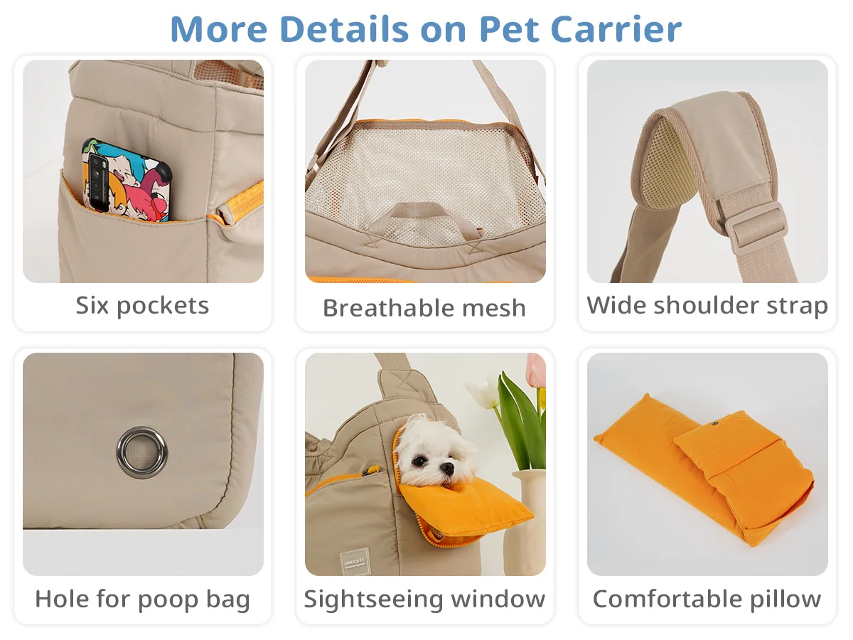 Mochila plegable para perros pequeños - cabina y malla transpirable - imagen 4