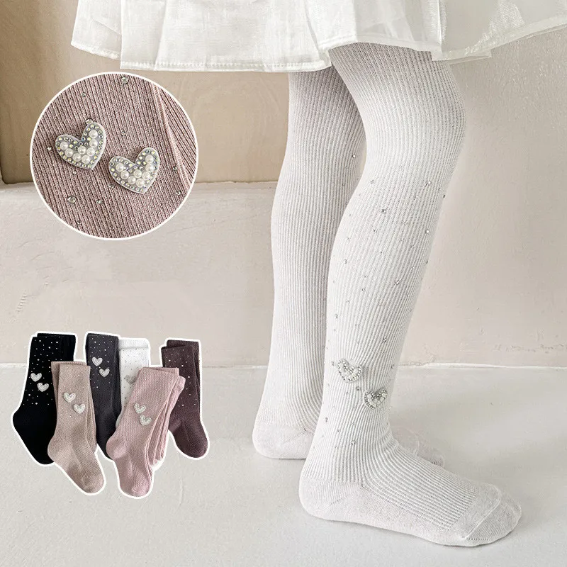 Medias de algodón peinado con lazo para niña – Primavera y otoño - imagen 4