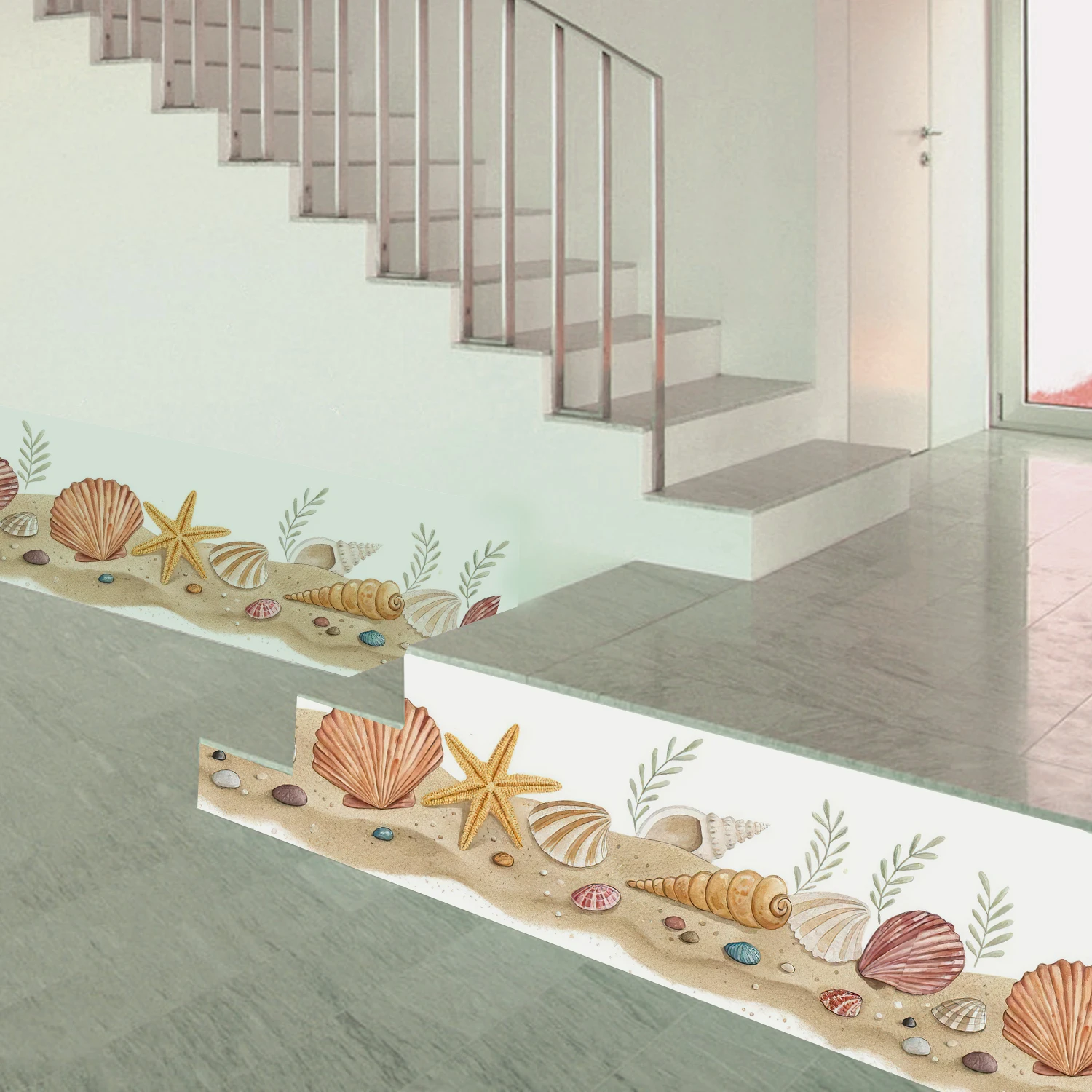 Pegatinas de pared vinilo temática marina – Conchas y estrellas - imagen 4