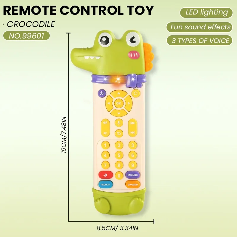 Mando de televisión para bebé con luces y música – Juguete sensorial - imagen 3