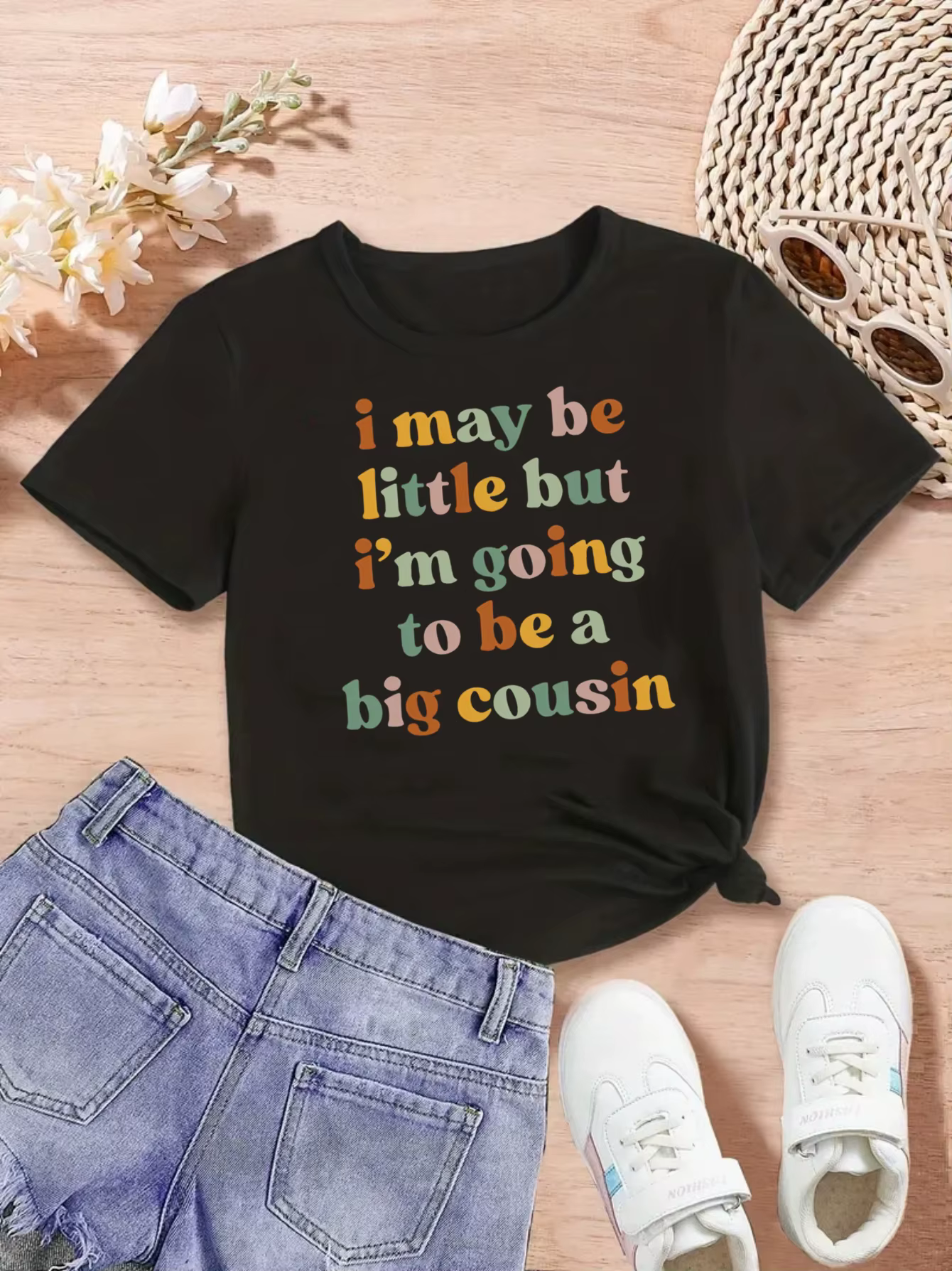 Camiseta Kawaii algodón estampado letras suave cómoda para niña - imagen 3