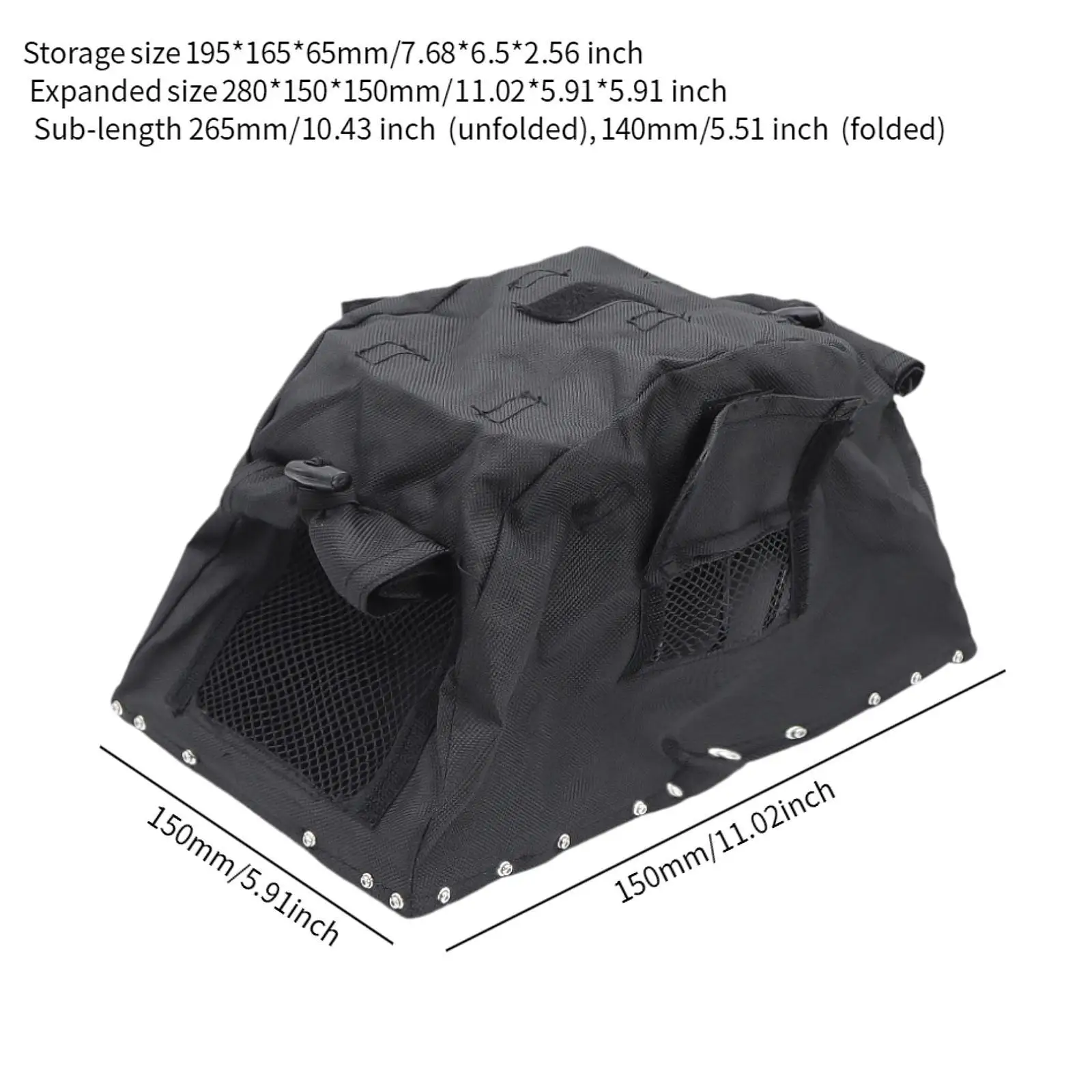 Simulated Luggage Rack Roof Folding Tent Folding Roof Tent Replace Parts for 1/8 1/10 Trucks Car Body Decorative Modification
