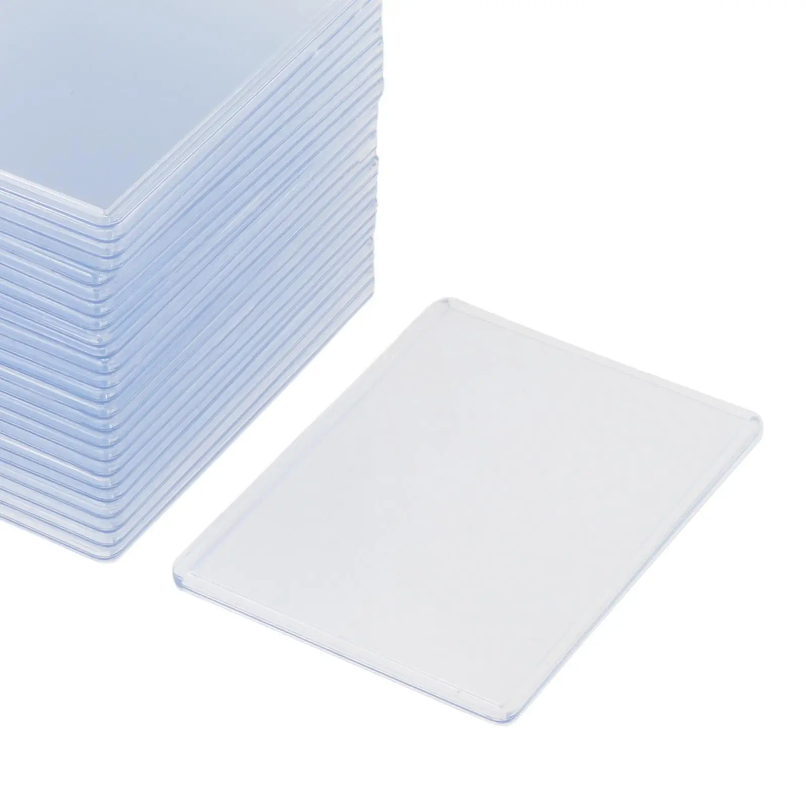 25 Pieces Card Holder Transparent Card Sleeves Storage Protectors Collecting Supplies for Collectible Cards Golf Hockey Cards