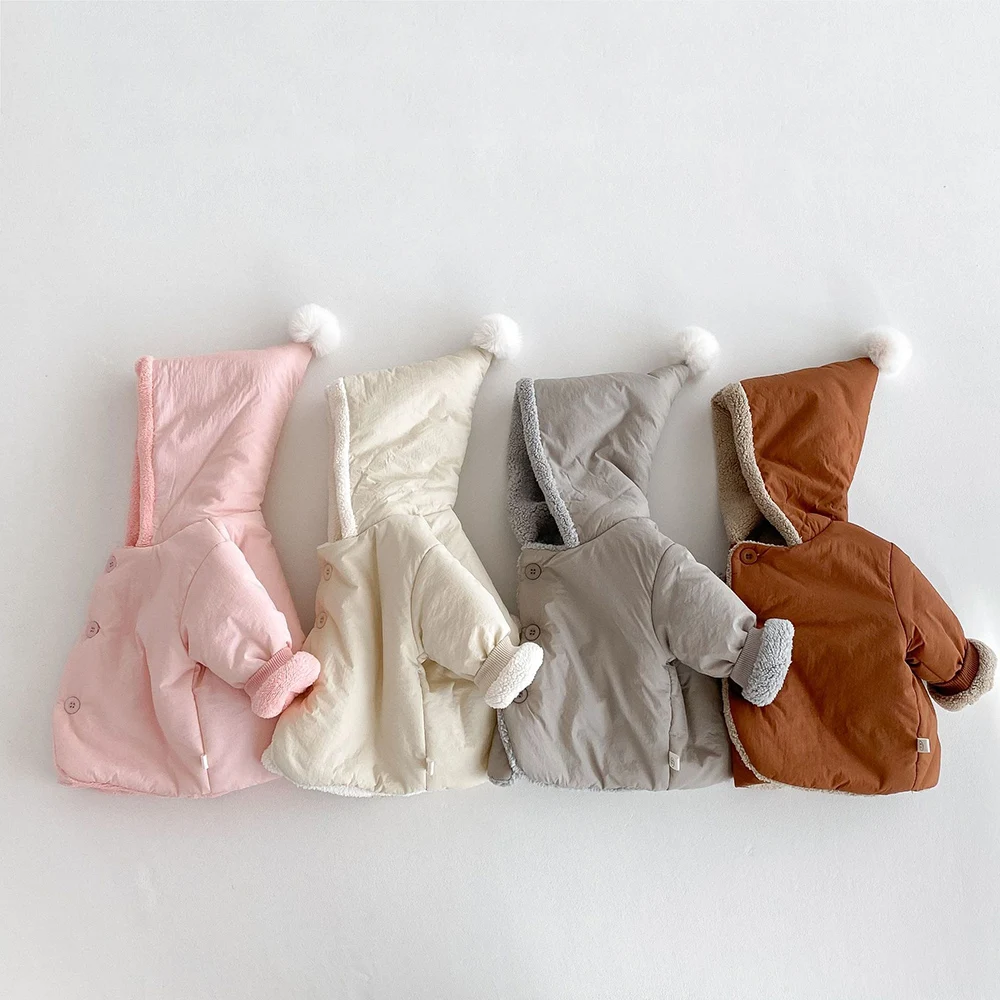 MILANCEL Parkas para niños de 0 a 5 años, Abrigo de piel con capucha, forro grueso, Parkas para niños y niñas, chaqueta cálida con capucha - imagen 5