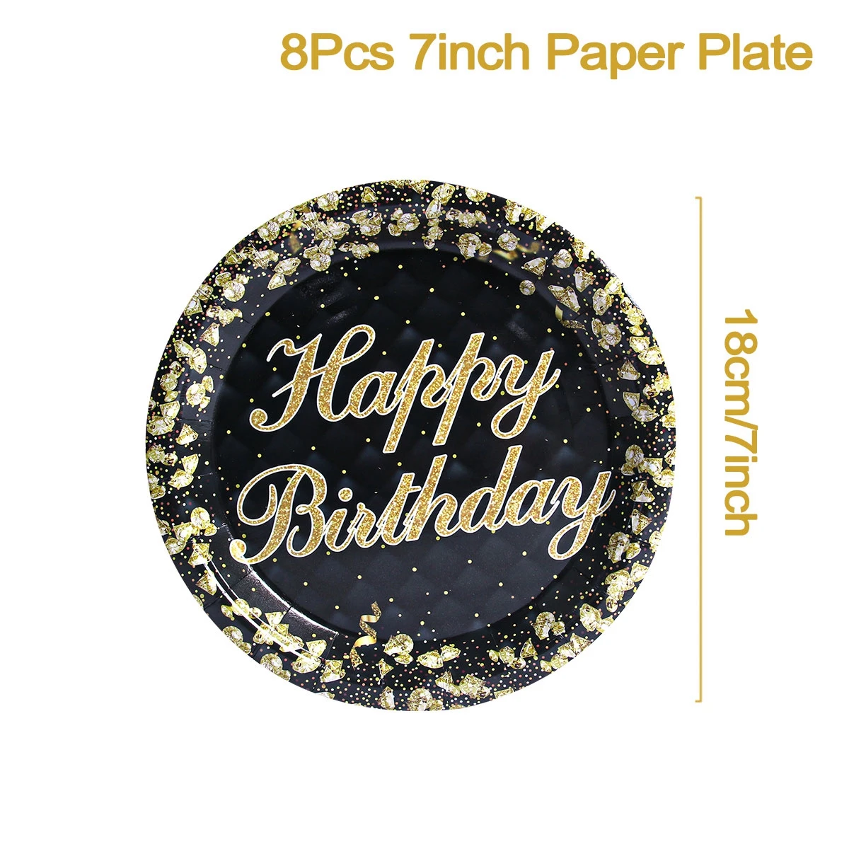 8pcs 7inch plate
